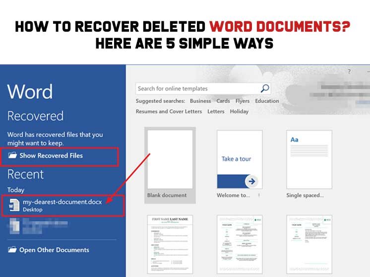 How to Recover Deleted Word Documents